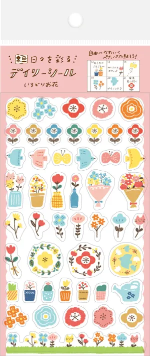 Furukawa | Clear Agenda Stickers | QS133 | Flowers