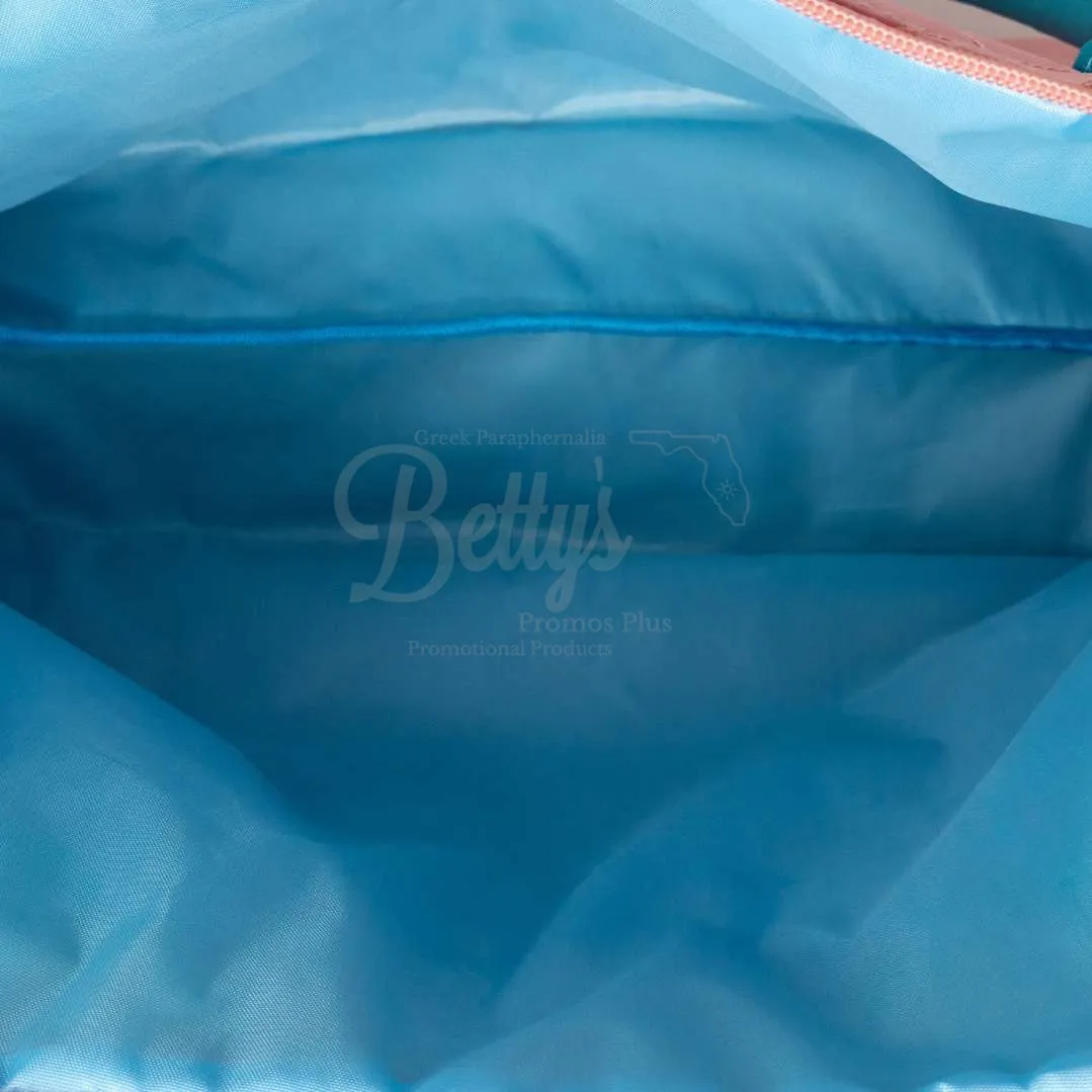 Gamma Phi Delta ΓΦΔ Embroidered Greek Letters Quilted Bag Purse