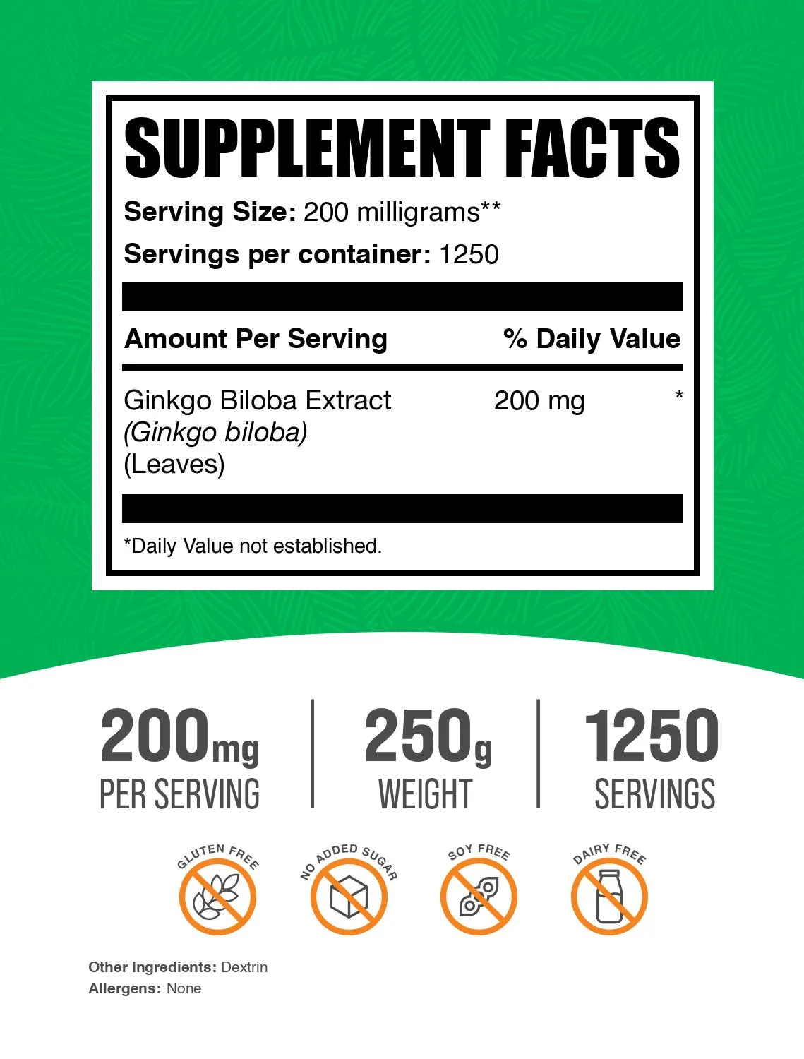 Ginkgo Biloba Extract Powder