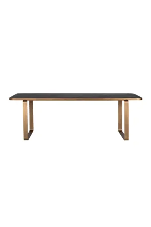 Gold Framed Oak Dining Table | OROA Hunter