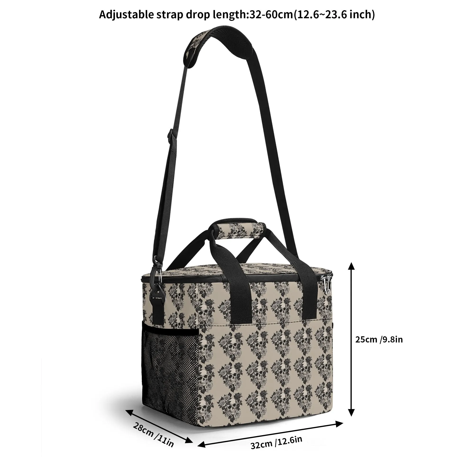 Gothic Tan Insulated Leakproof Cooler Bag Lunch Box