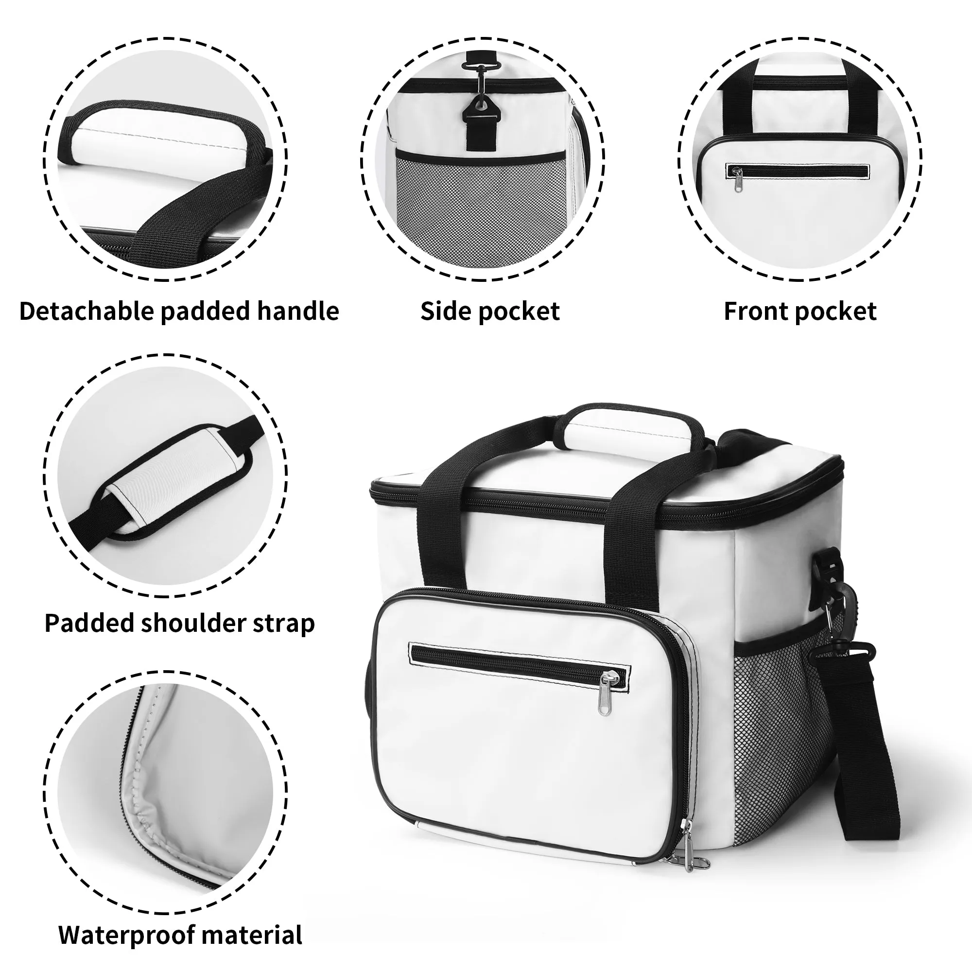Gothic Tan Insulated Leakproof Cooler Bag Lunch Box