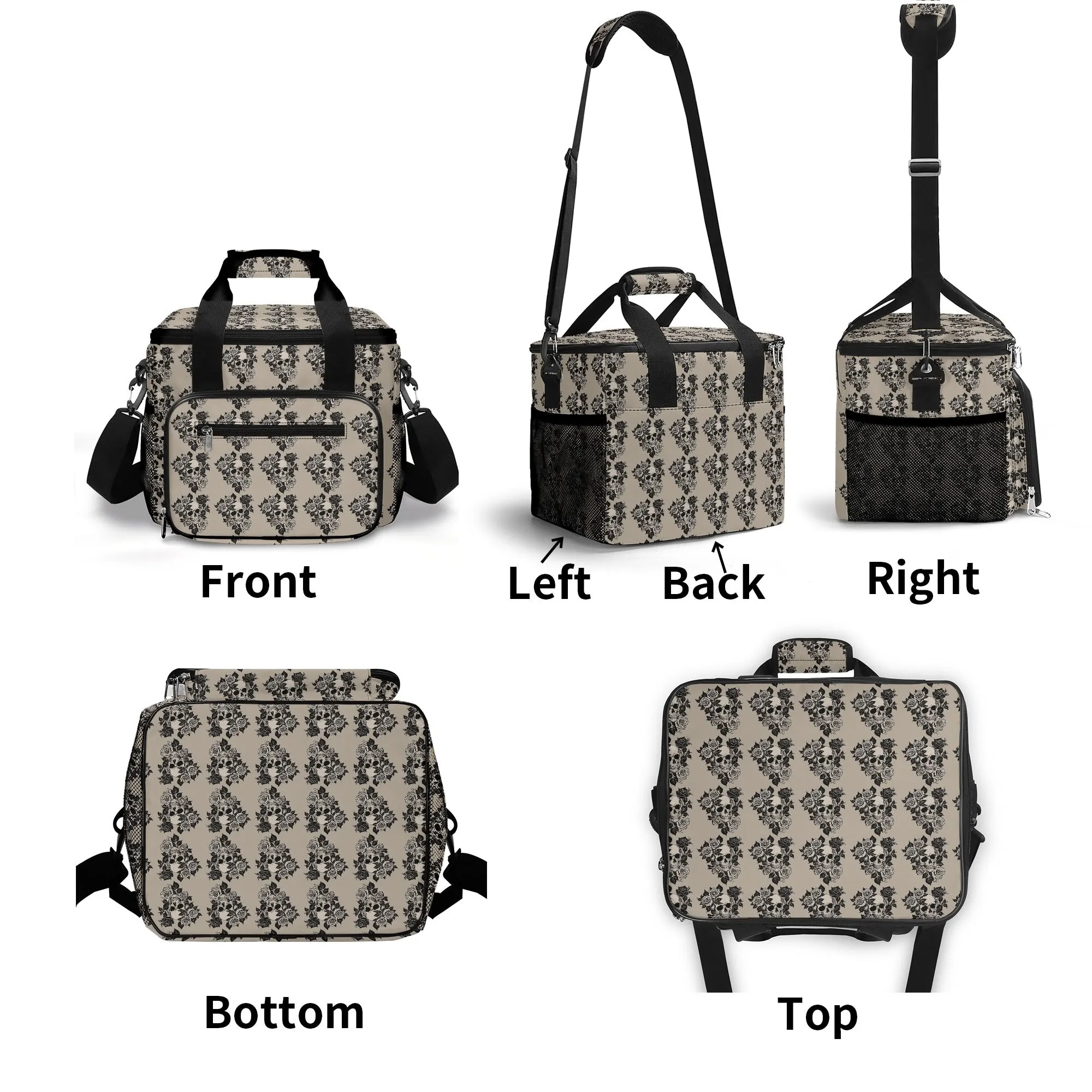 Gothic Tan Insulated Leakproof Cooler Bag Lunch Box