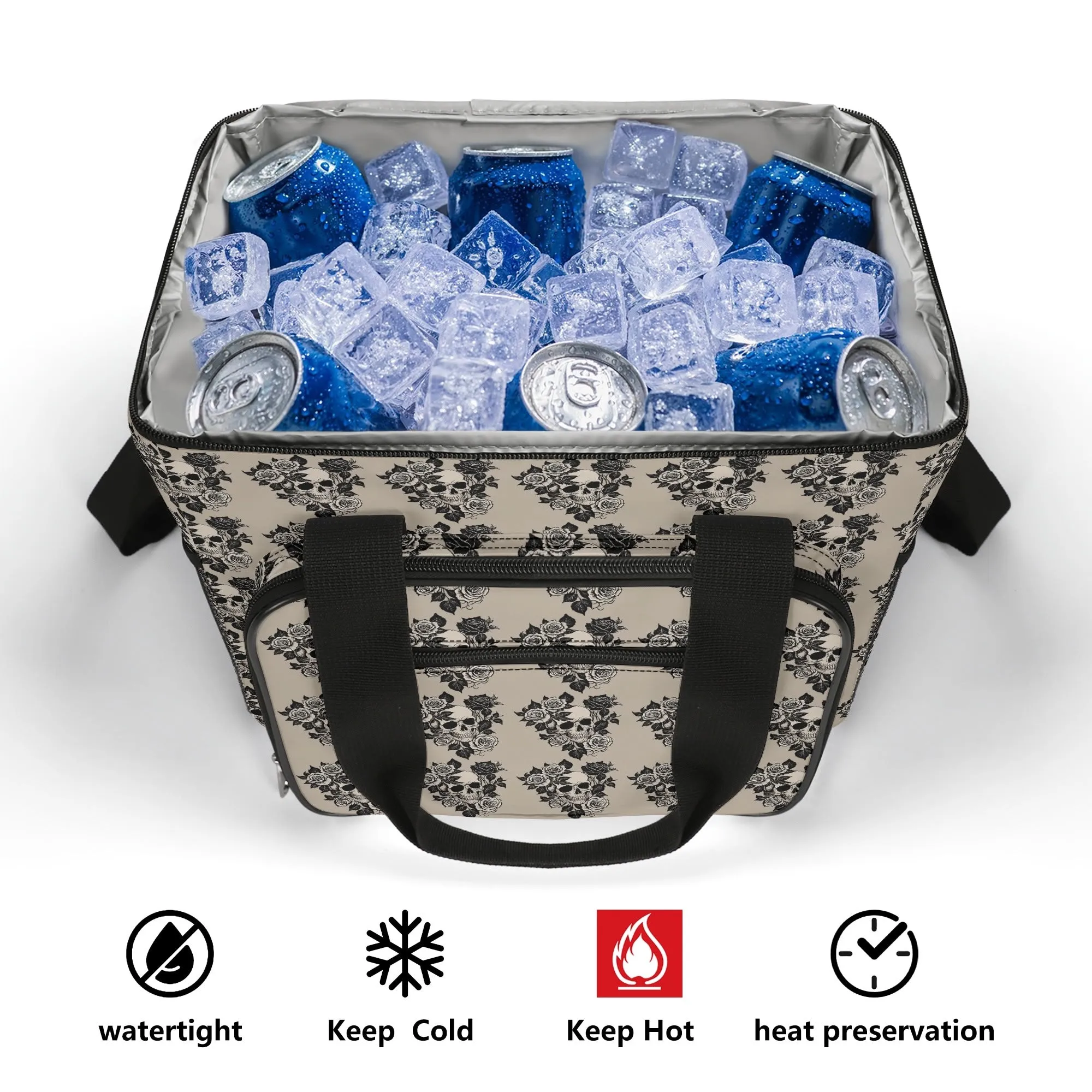 Gothic Tan Insulated Leakproof Cooler Bag Lunch Box