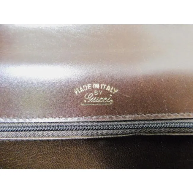 Gucci Clutch Guccissima Suede Leather Two Way Style Clutch Micro G Print In Browns Suede