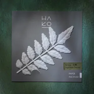 HAKO Paper Leaf Incense  (Spring)  ‐ Japanese Pepper