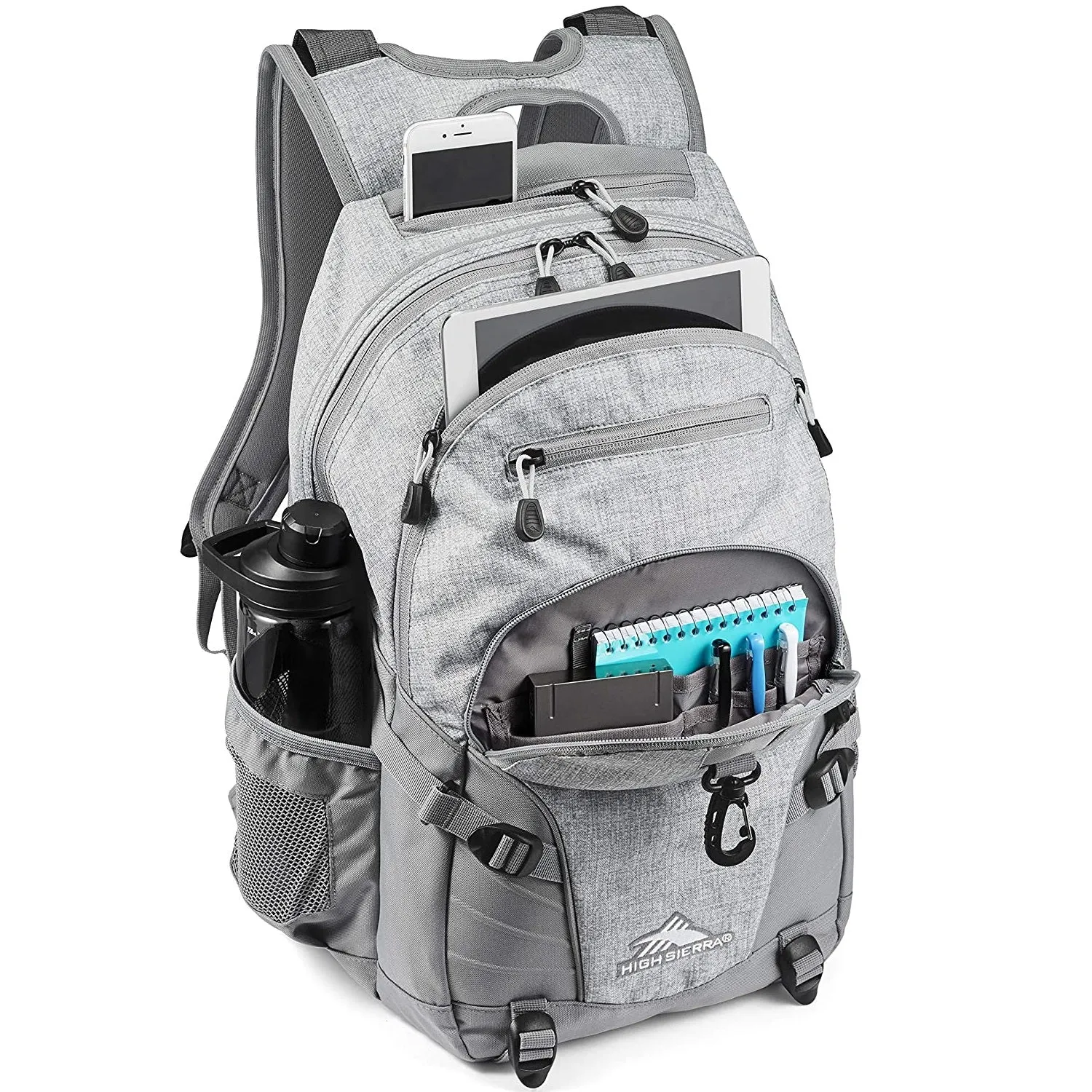 High Sierra Loop Backpack | 19 x 13.5 x 8.5-Inch | Silver Heather
