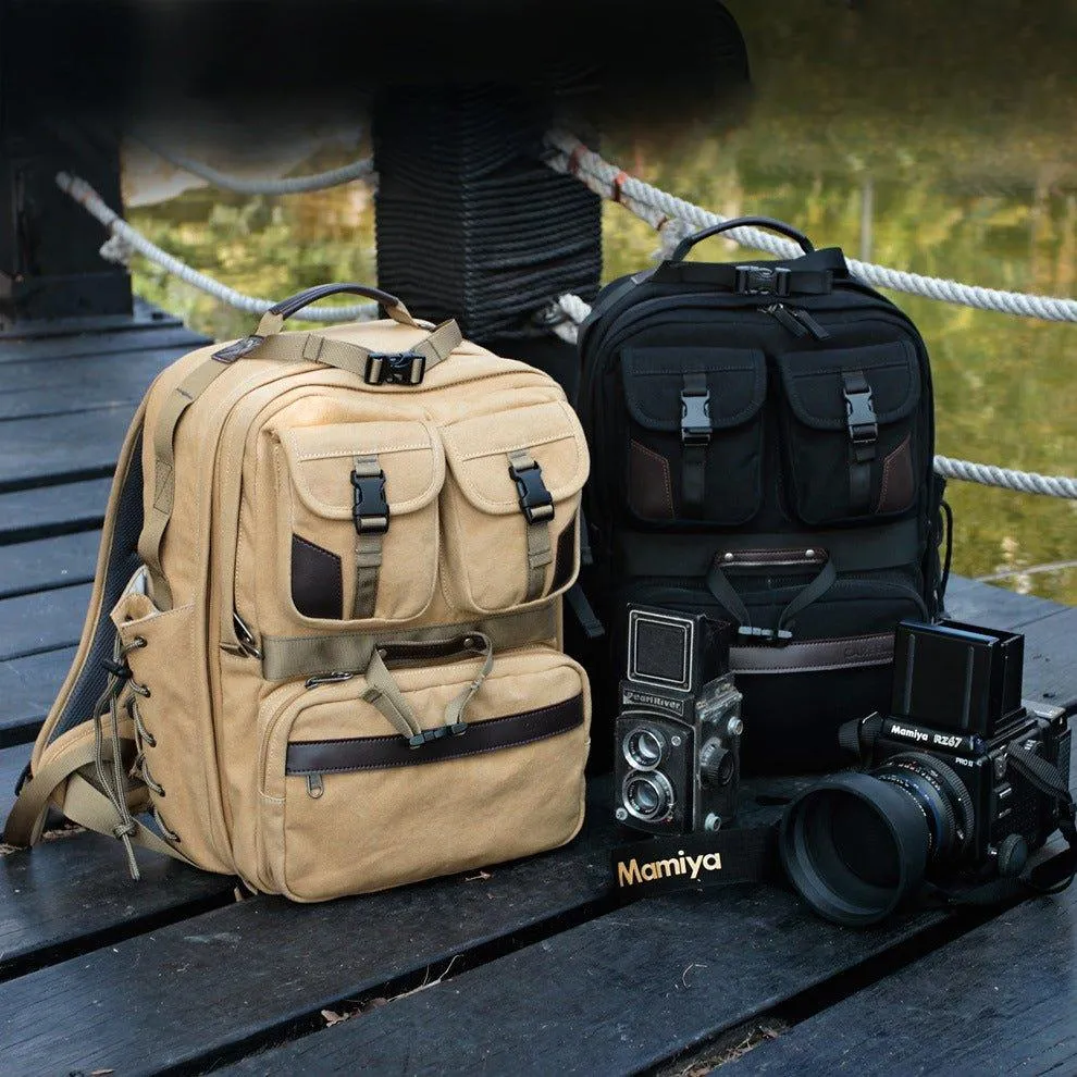 Hiking Camera Backpack with Waterproof Cover