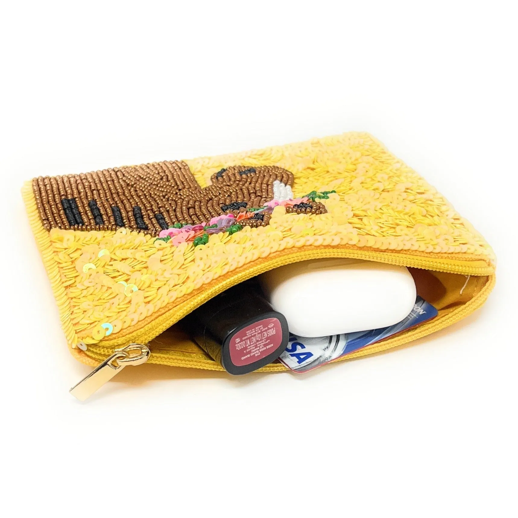 Horse Beaded Coin Purse