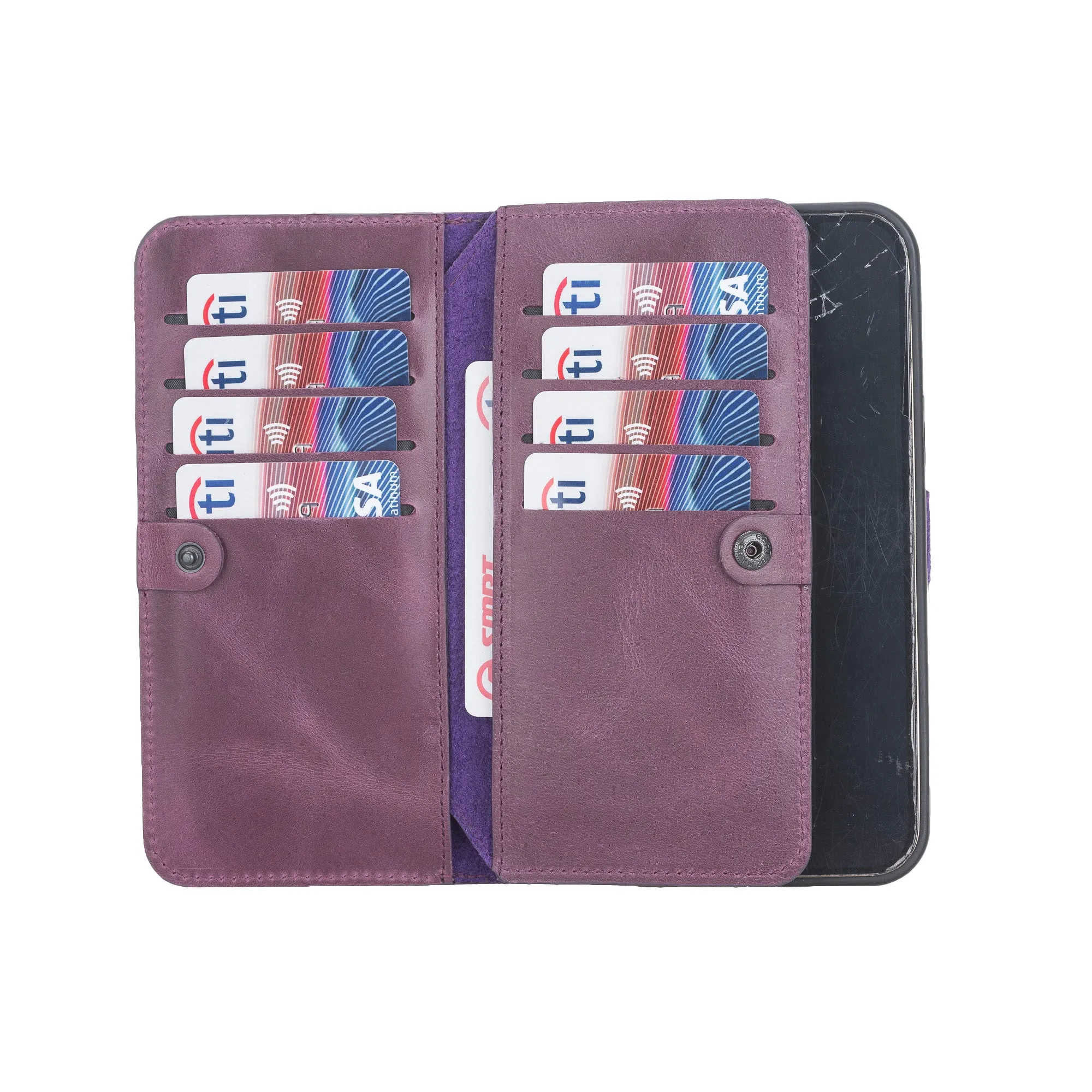 iPhone 12 Pro Max Leather Dual Wallet Case