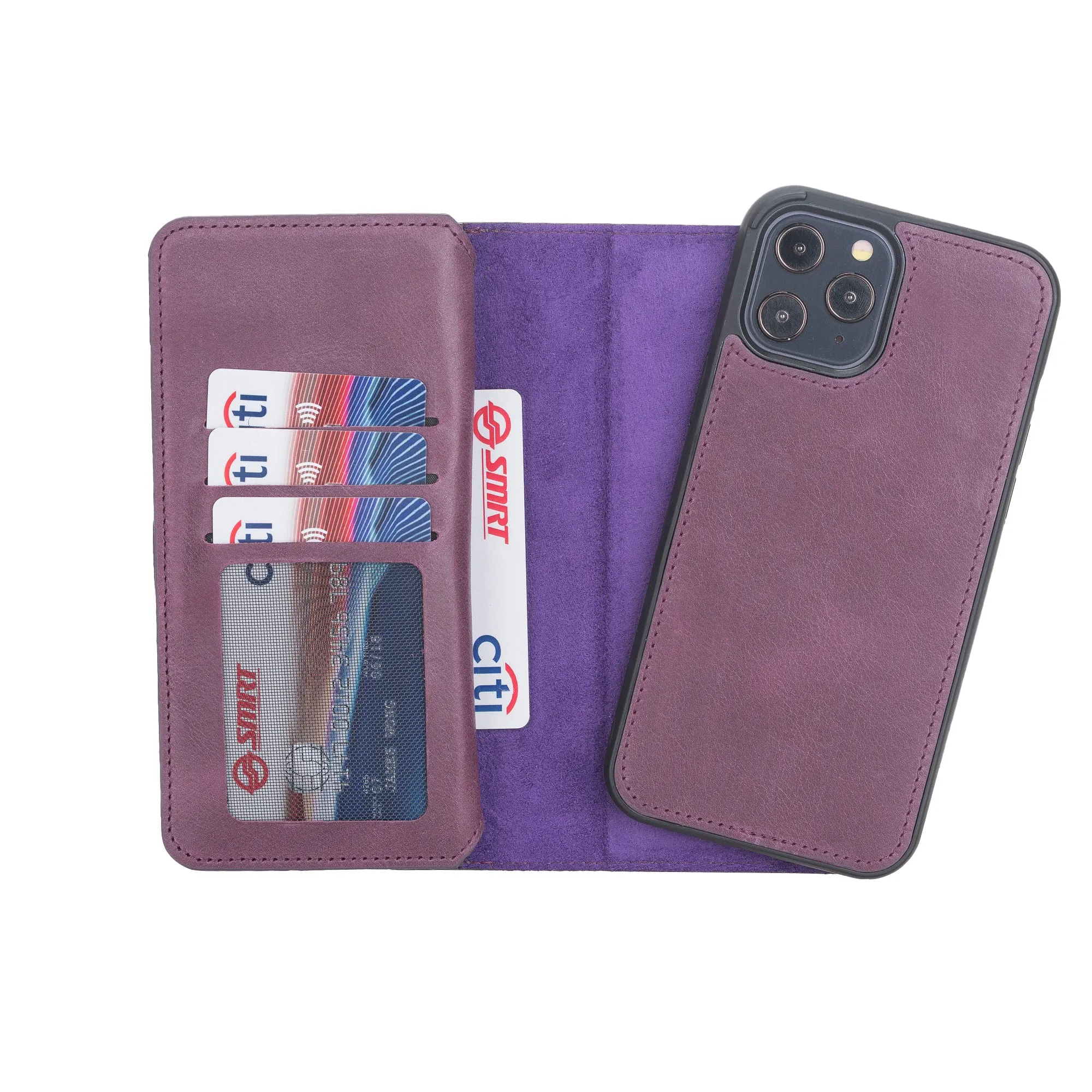 iPhone 12 Pro Max Leather Dual Wallet Case