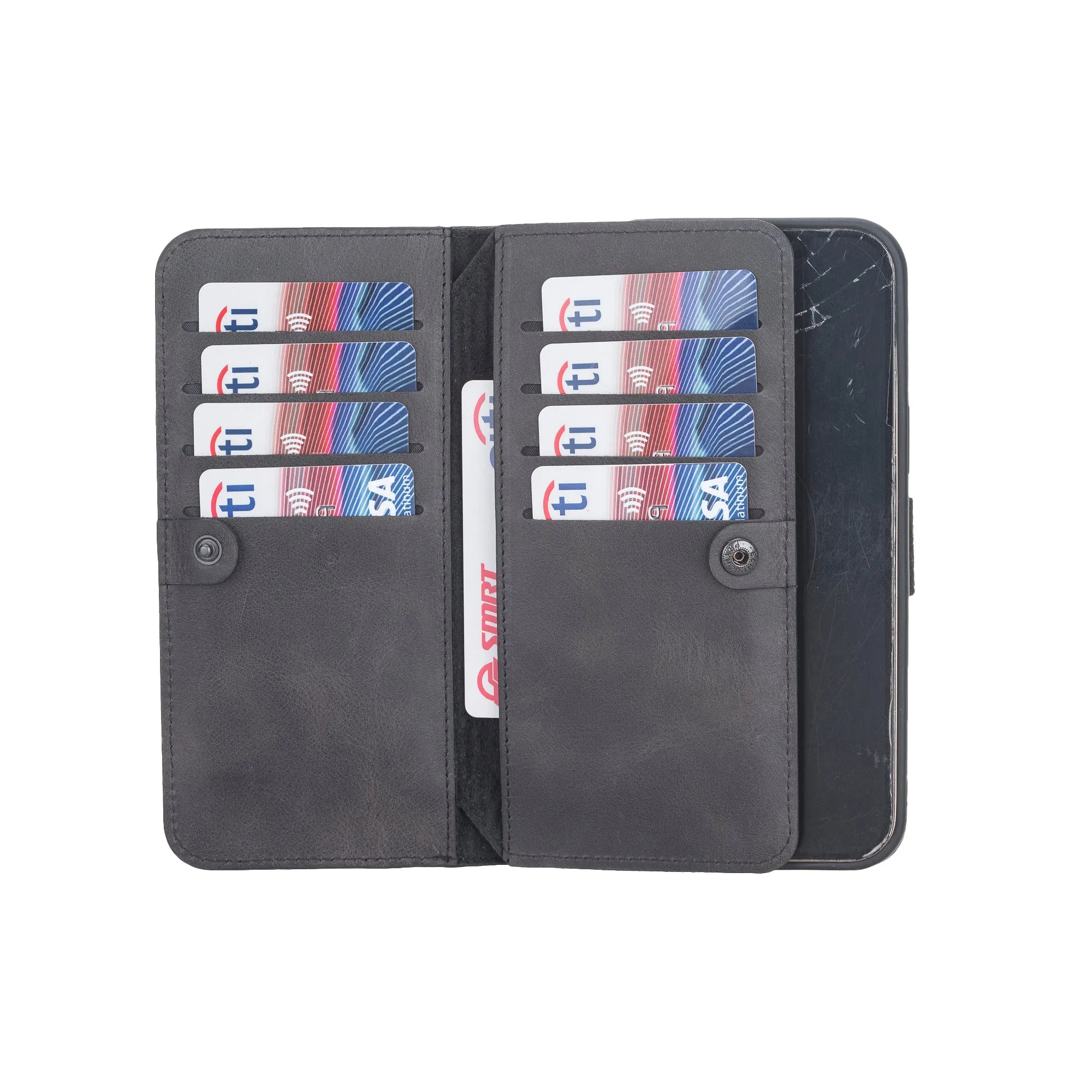 iPhone 12 Pro Max Leather Dual Wallet Case
