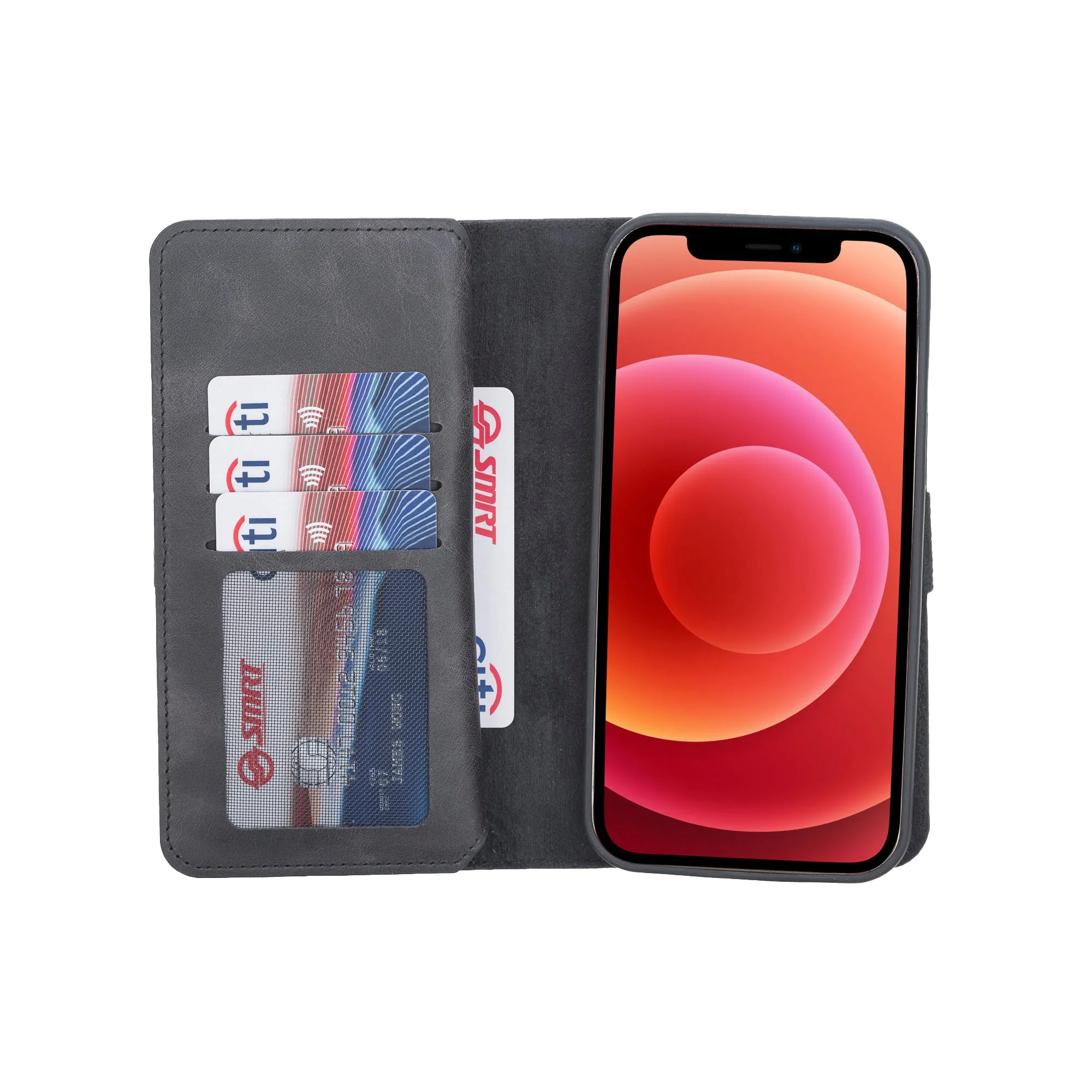 iPhone 12 Pro Max Leather Dual Wallet Case