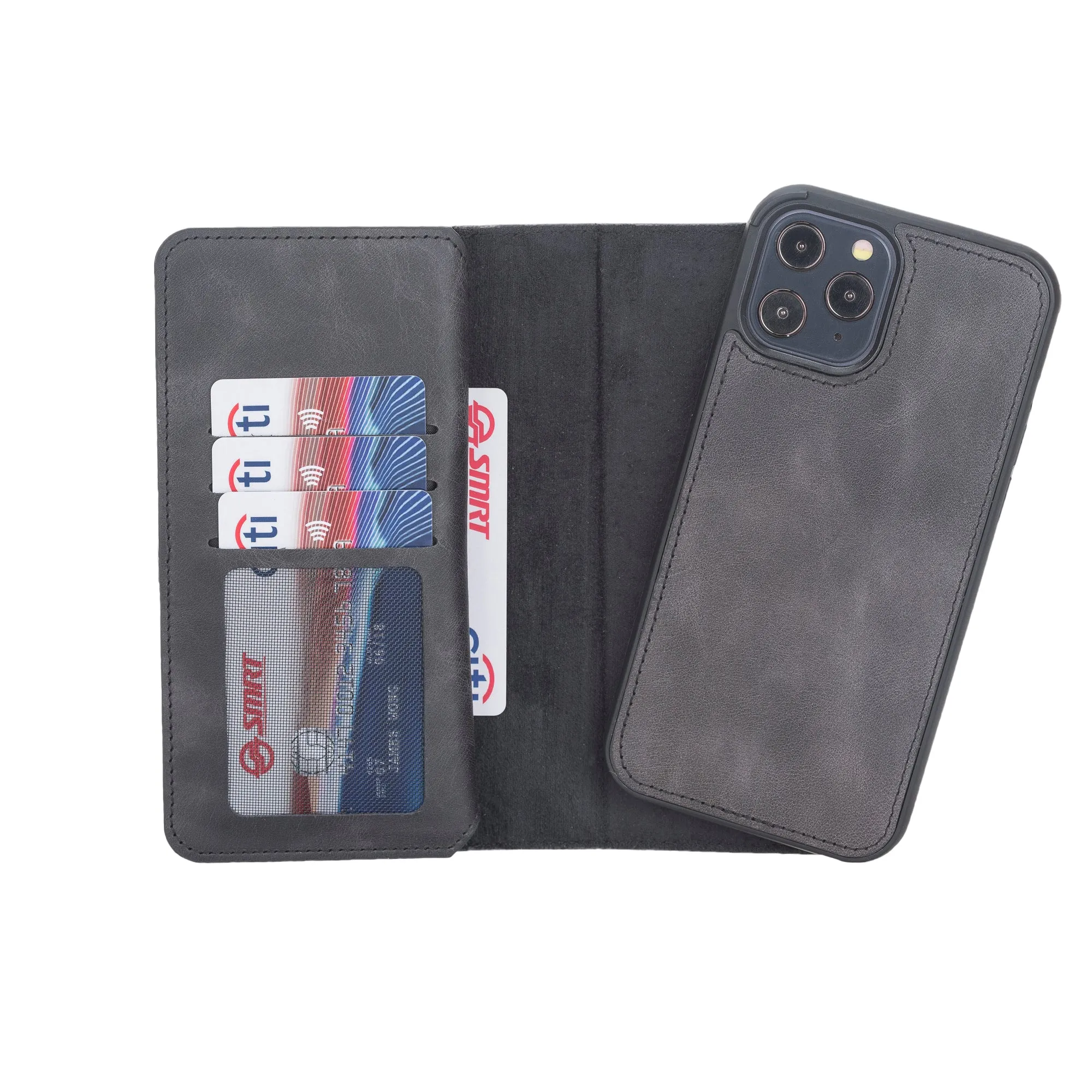 iPhone 12 Pro Max Leather Dual Wallet Case