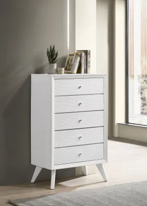 Janelle 5-Drawer Chest White - Functional Storage