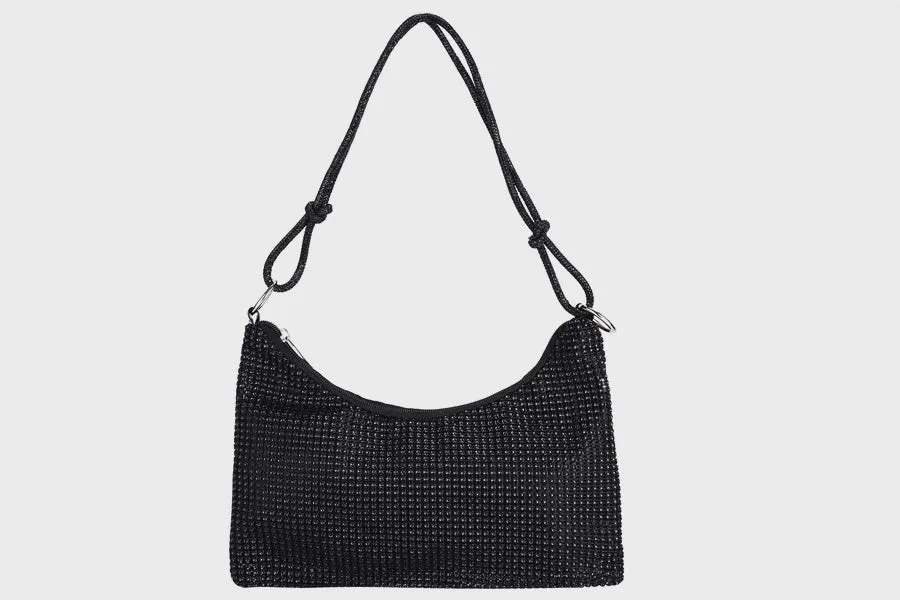 Knotty & Nice rhinestone sparkle Zip Purse