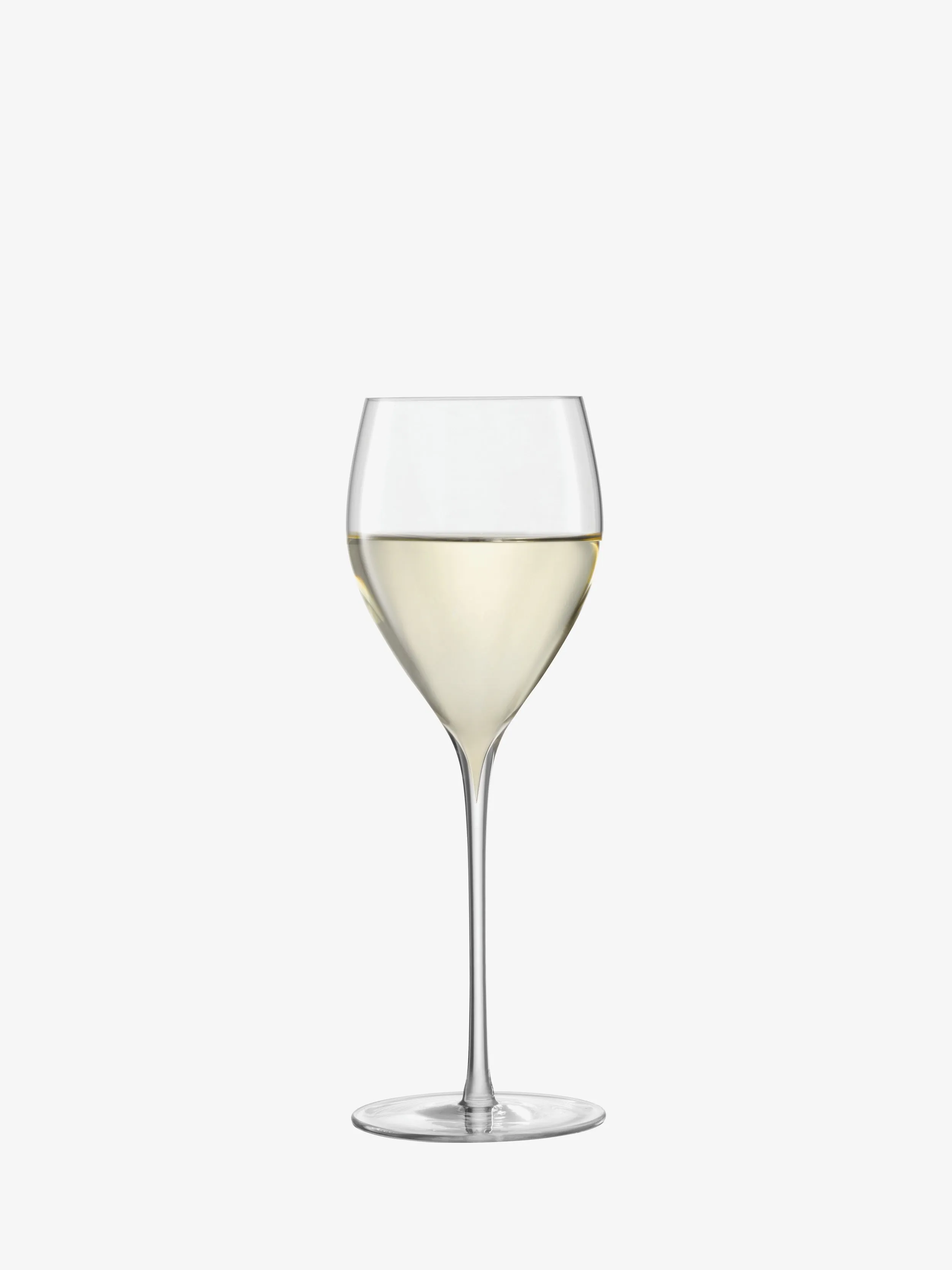 LSA International Savoy White Wine Glasses, 12oz Clear - Set of 2