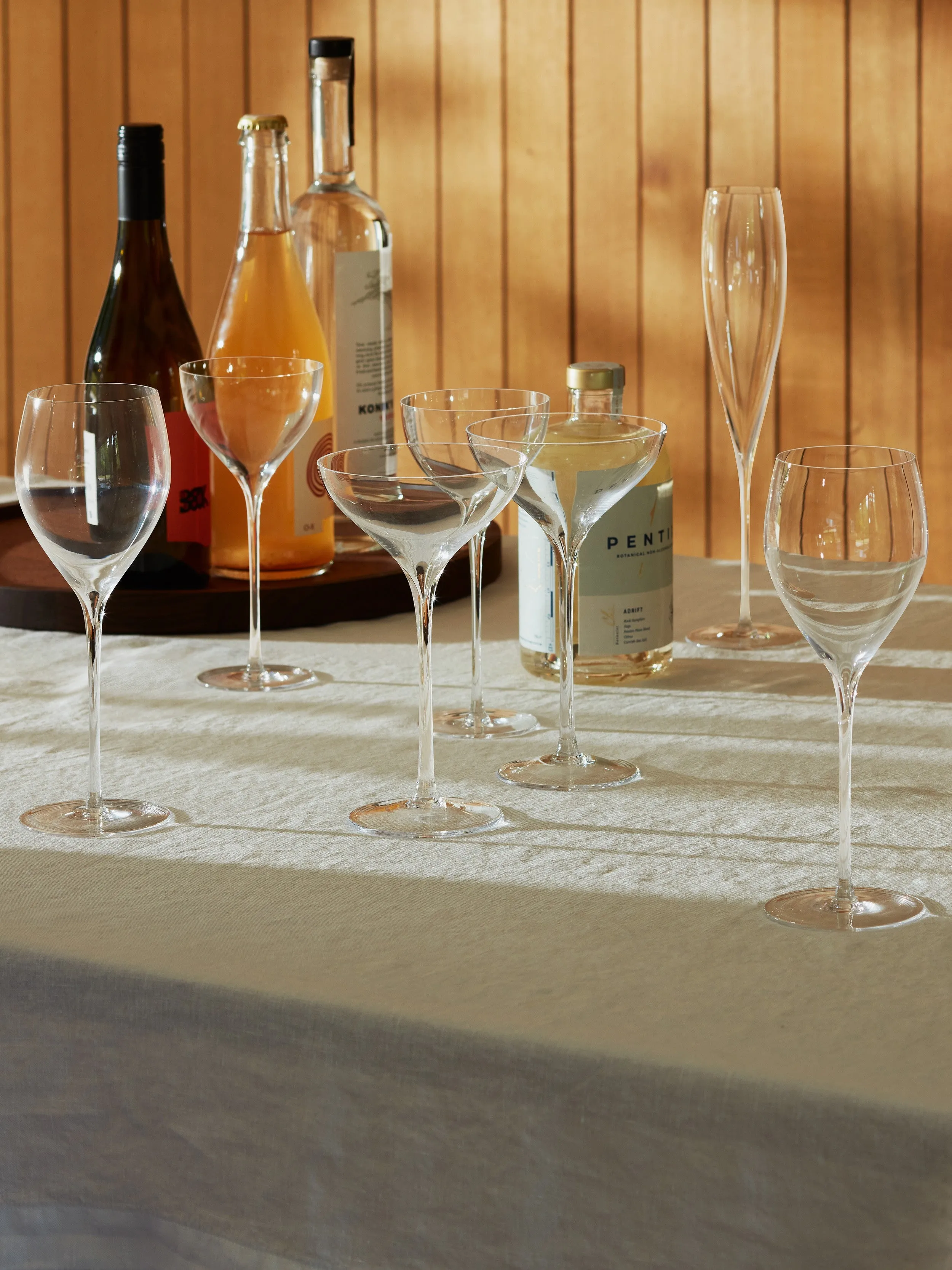 LSA International Savoy White Wine Glasses, 12oz Clear - Set of 2