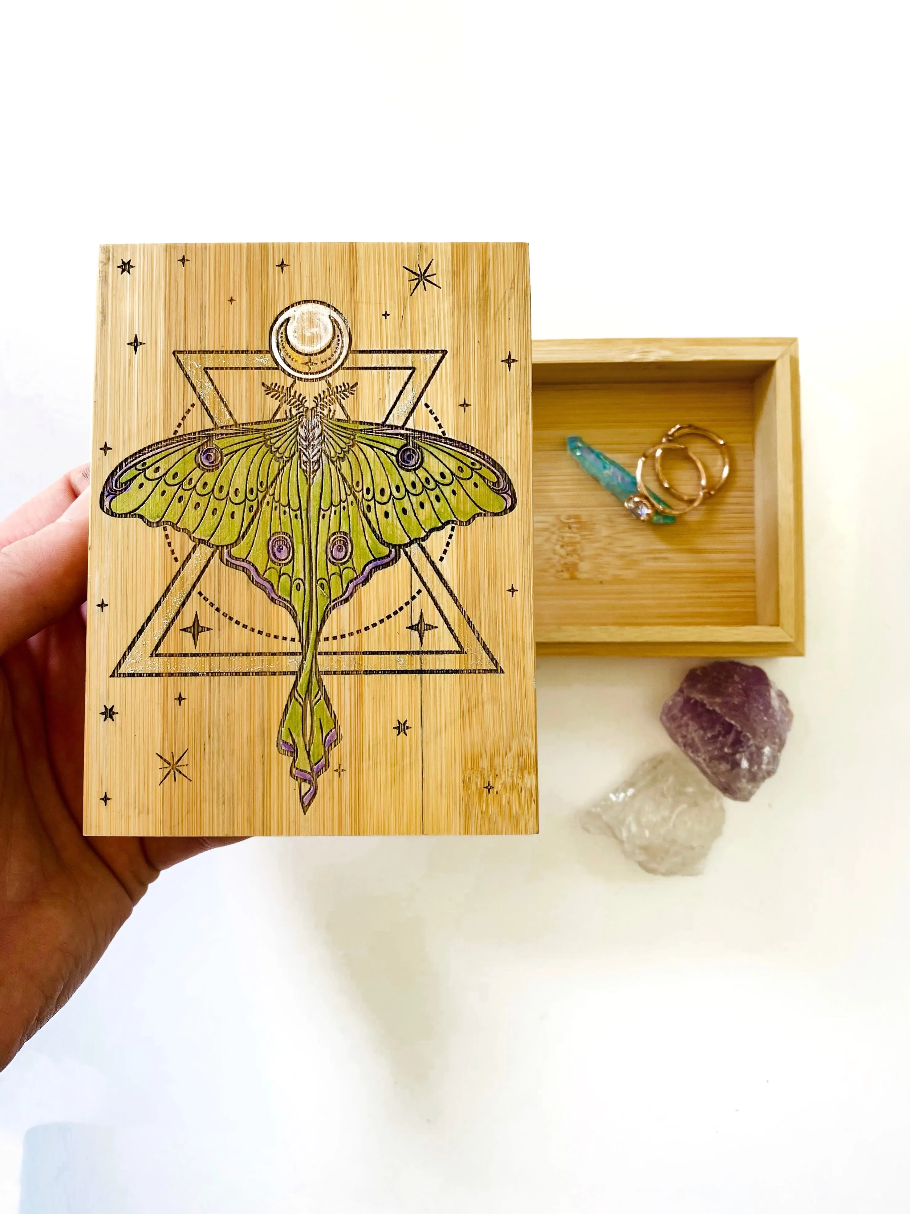 Luna Moth Small Storage Box