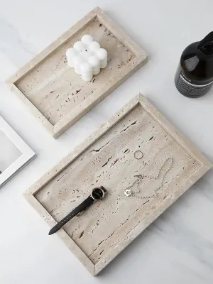 Luxe - Travertine Harfiy Marble Tray