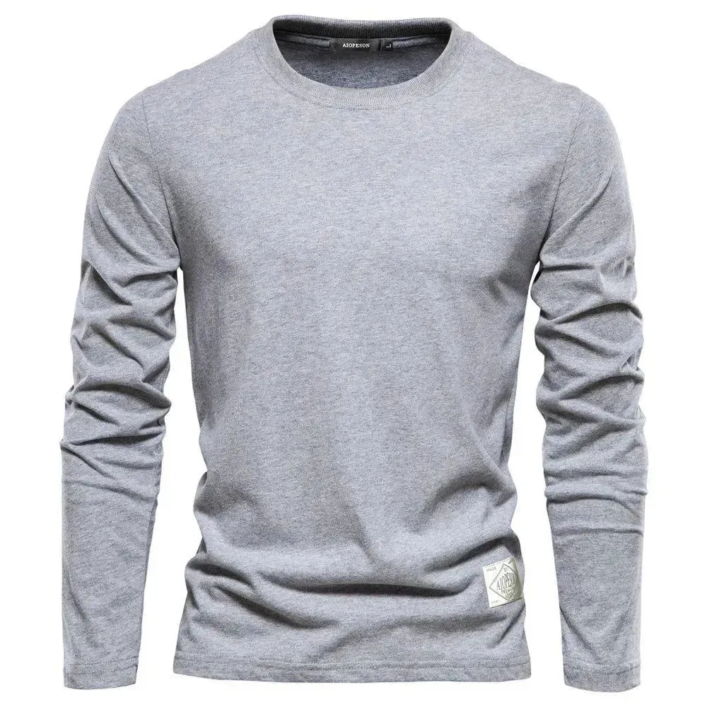 Luxurious 100% Cotton Long Sleeve Tee