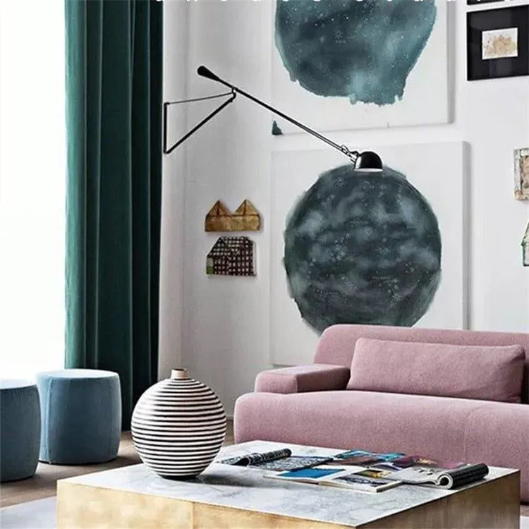 Luxurious Dark Green Velvel Blackout Curtains