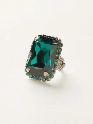 Luxurious Emerald-Cut Cocktail Ring - RBT69ASEMC