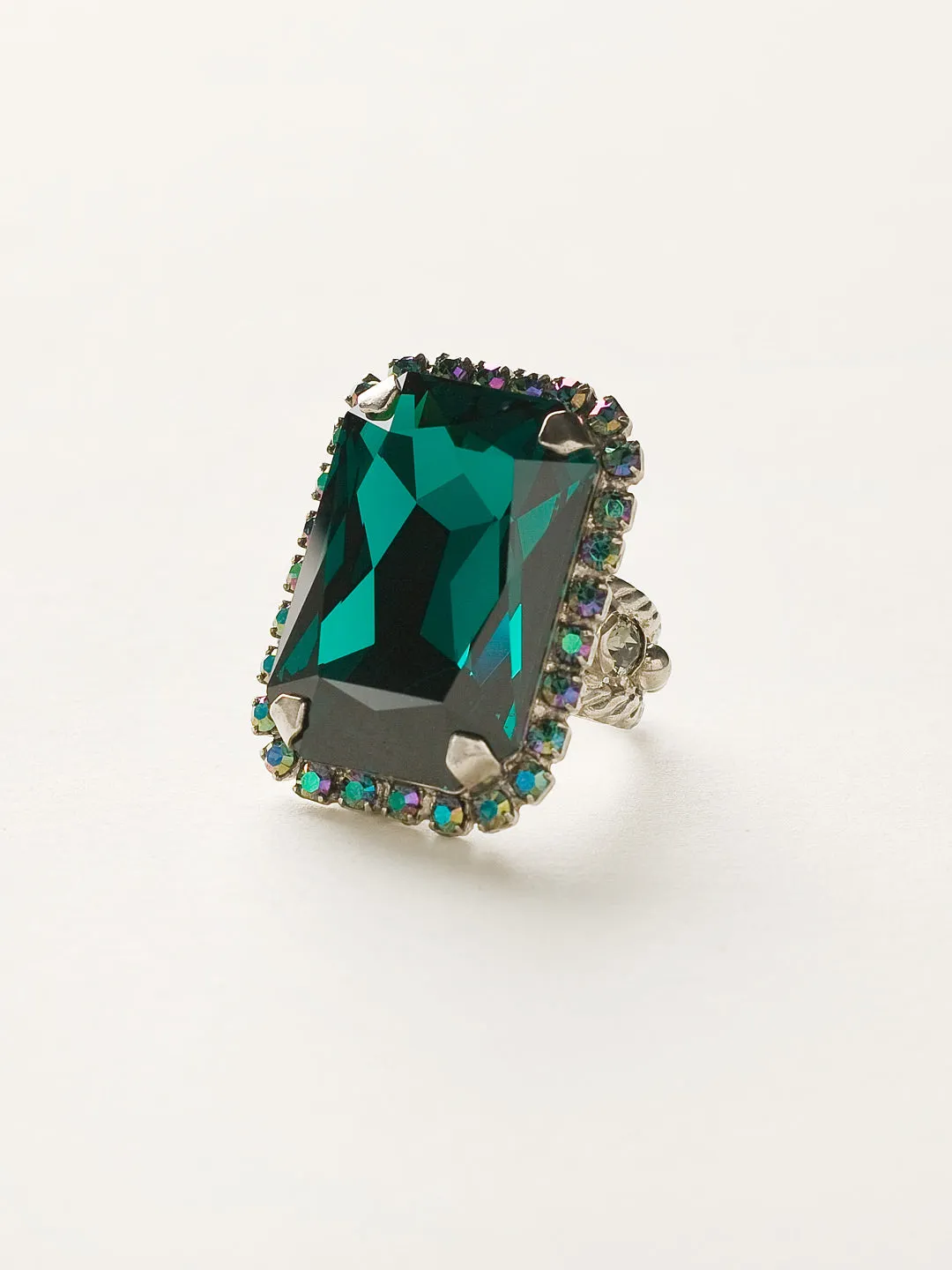 Luxurious Emerald-Cut Cocktail Ring - RBT69ASEMC