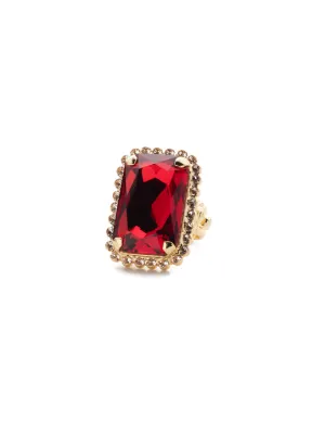 Luxurious Emerald-Cut Cocktail Ring - RBT69BGWNE