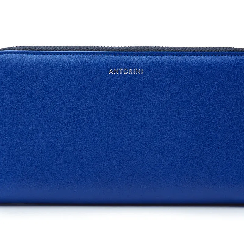 Luxurious Ladies ANTORINI City Wallet in Blue