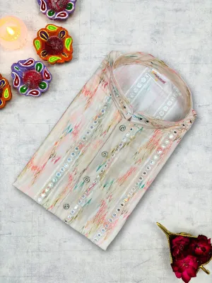 Luxurious Mirror Work Kurta