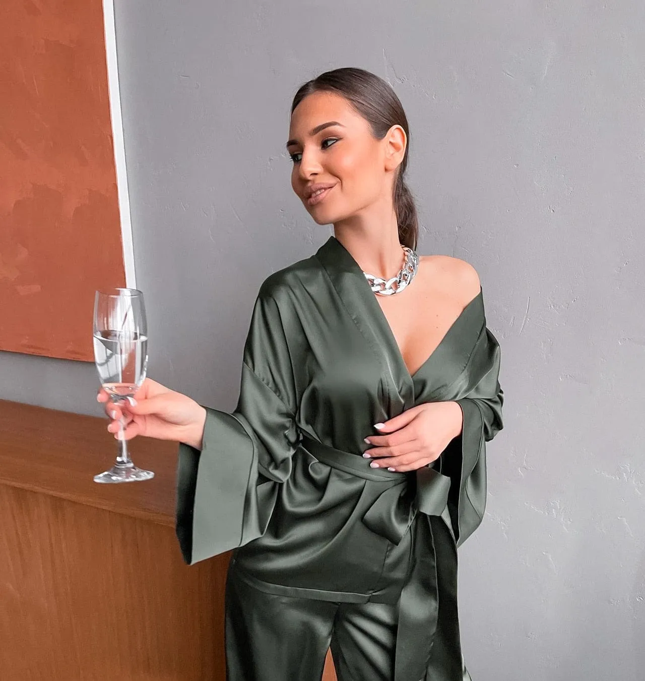 Luxurious Nightgown Loungewear