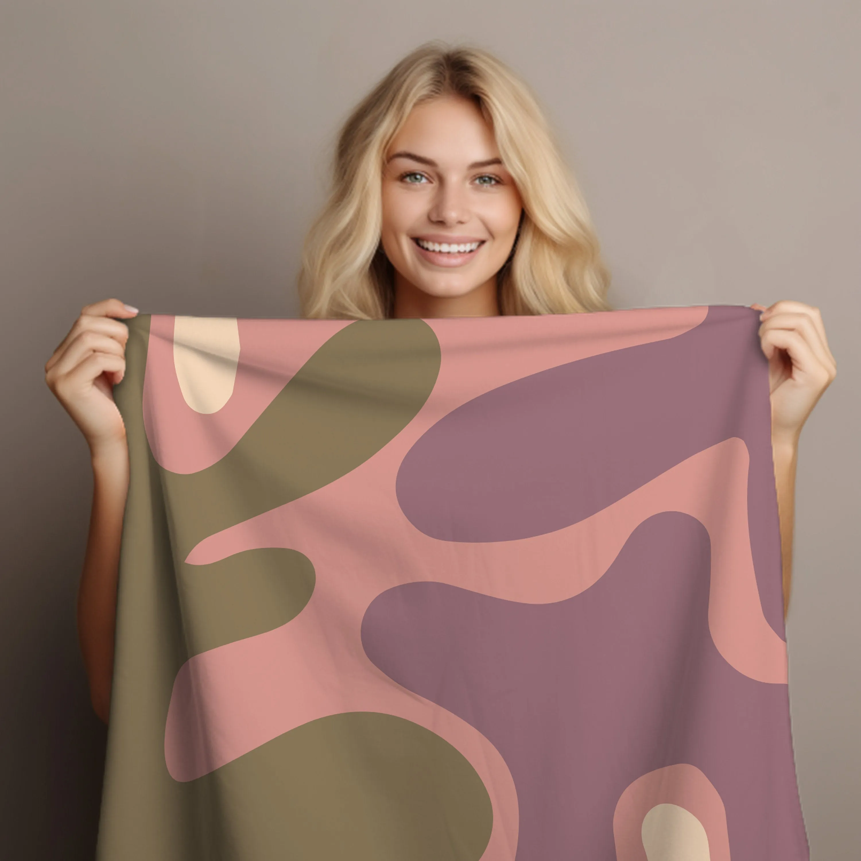 Luxurious Pink Velveteen Throw Blanket