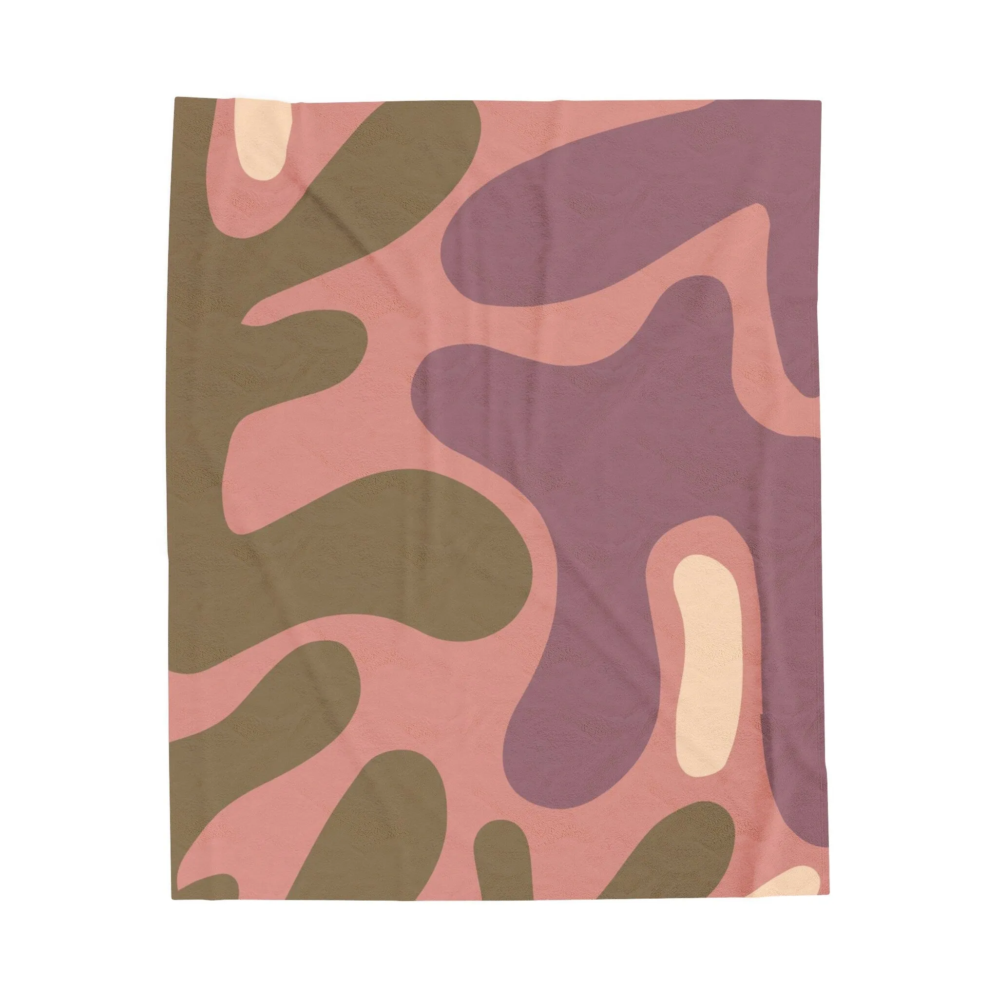 Luxurious Pink Velveteen Throw Blanket