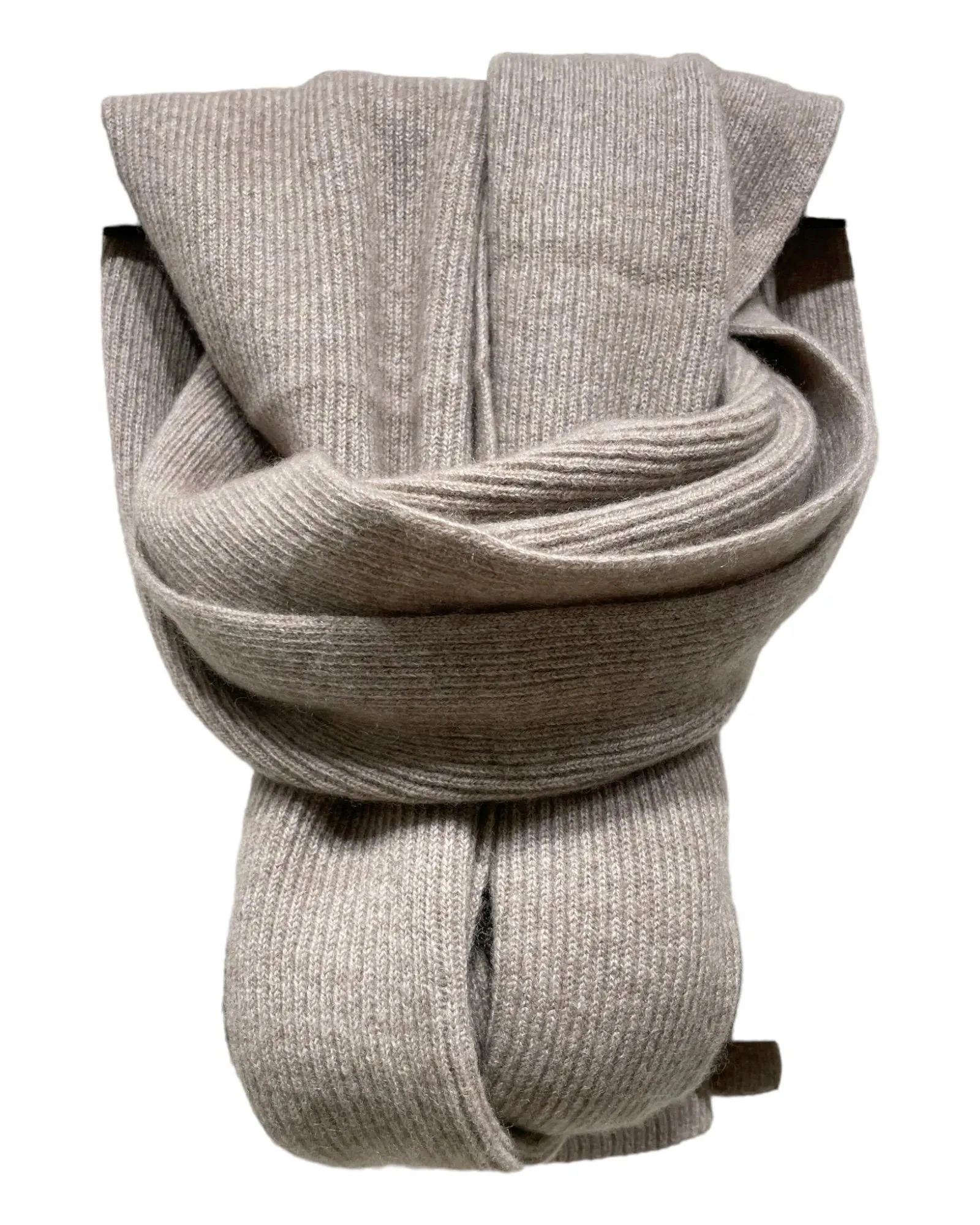 Luxurious Ribbed Cashmere Scarf