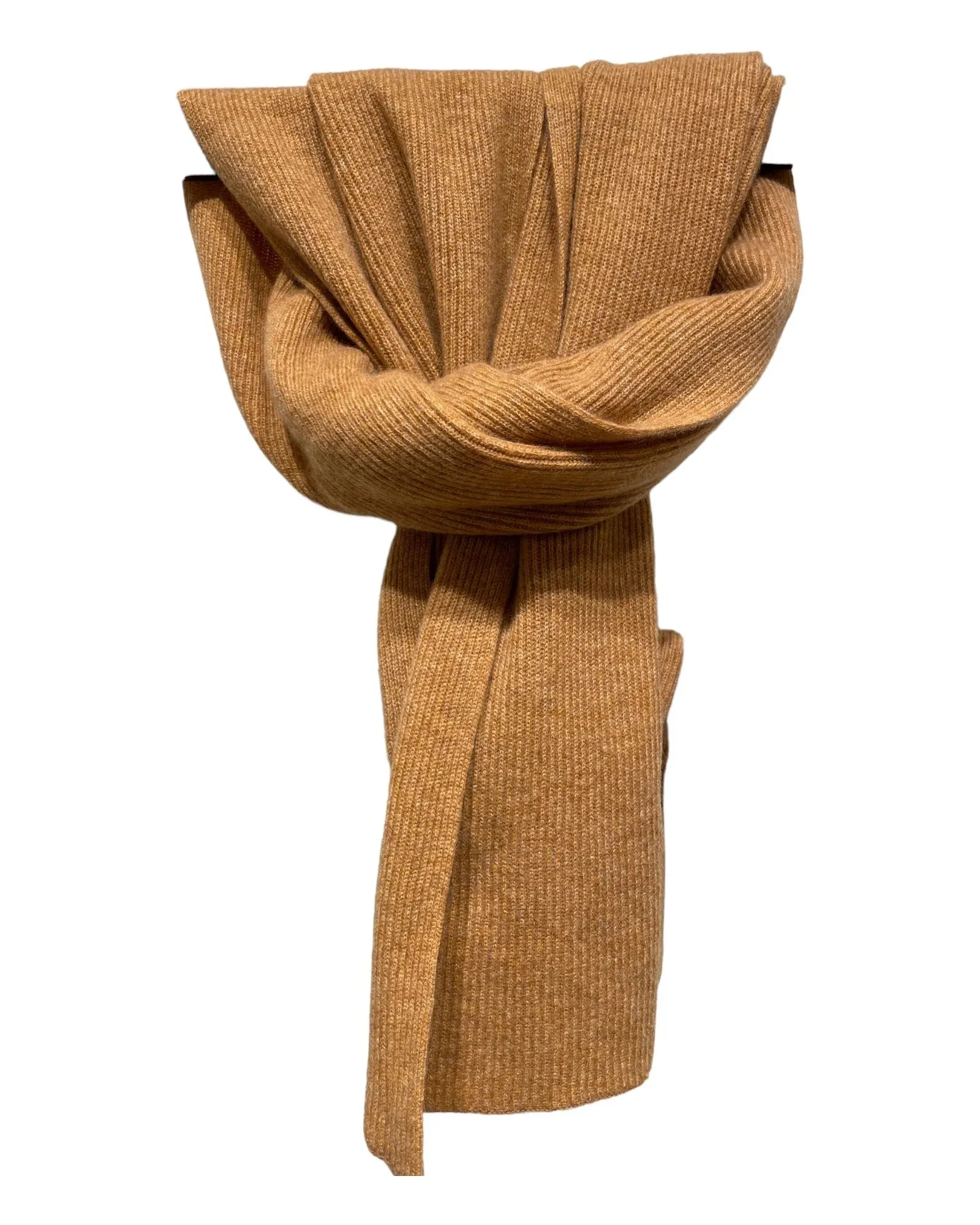Luxurious Ribbed Cashmere Scarf