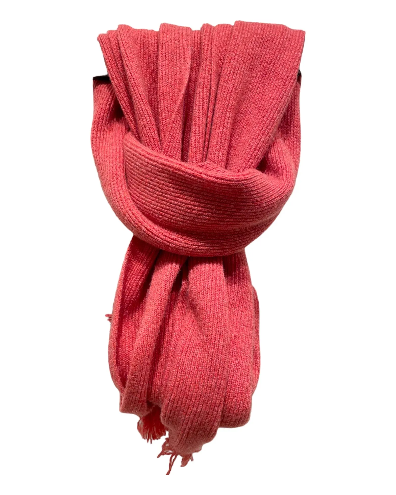Luxurious Ribbed Cashmere Scarf