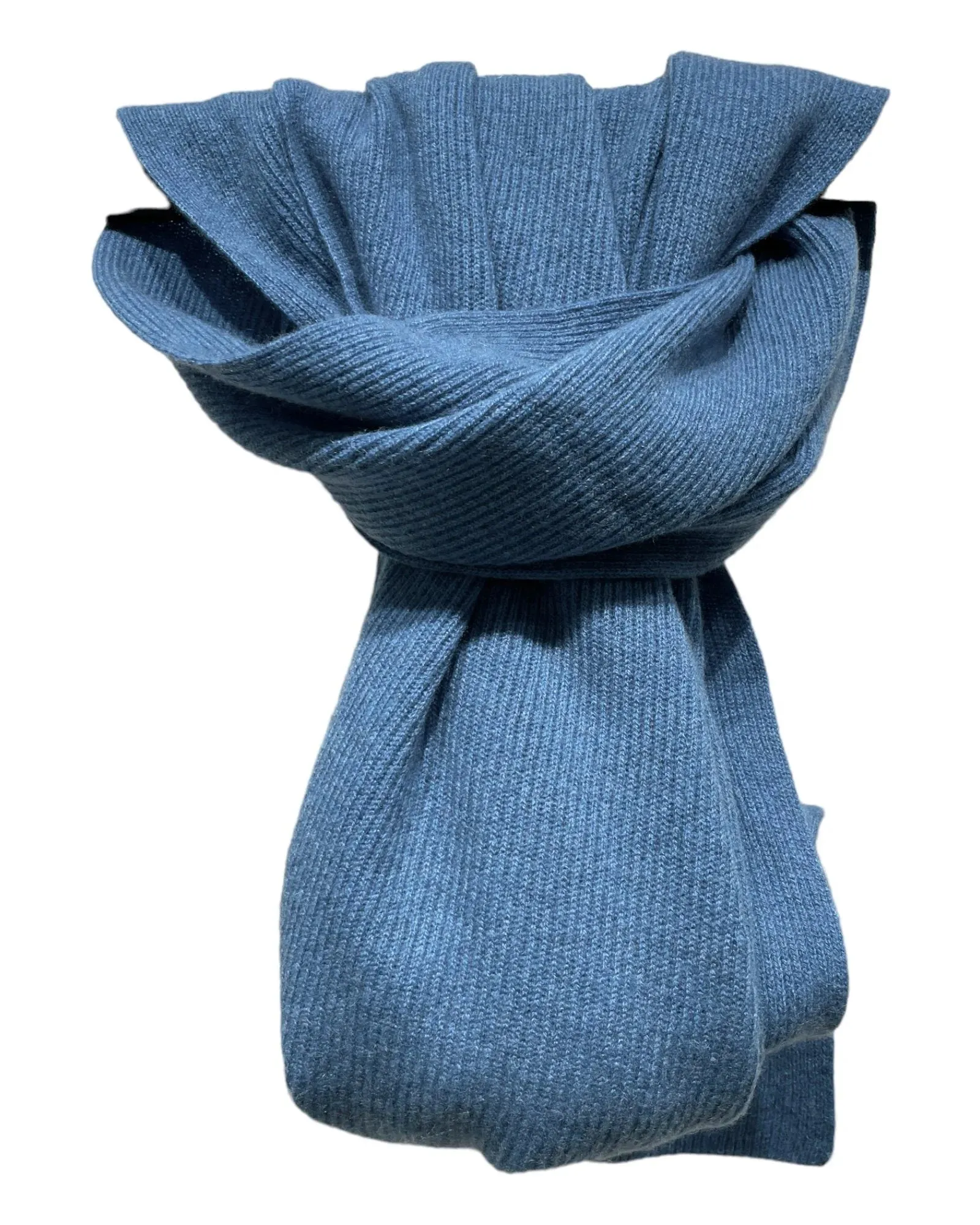 Luxurious Ribbed Cashmere Scarf