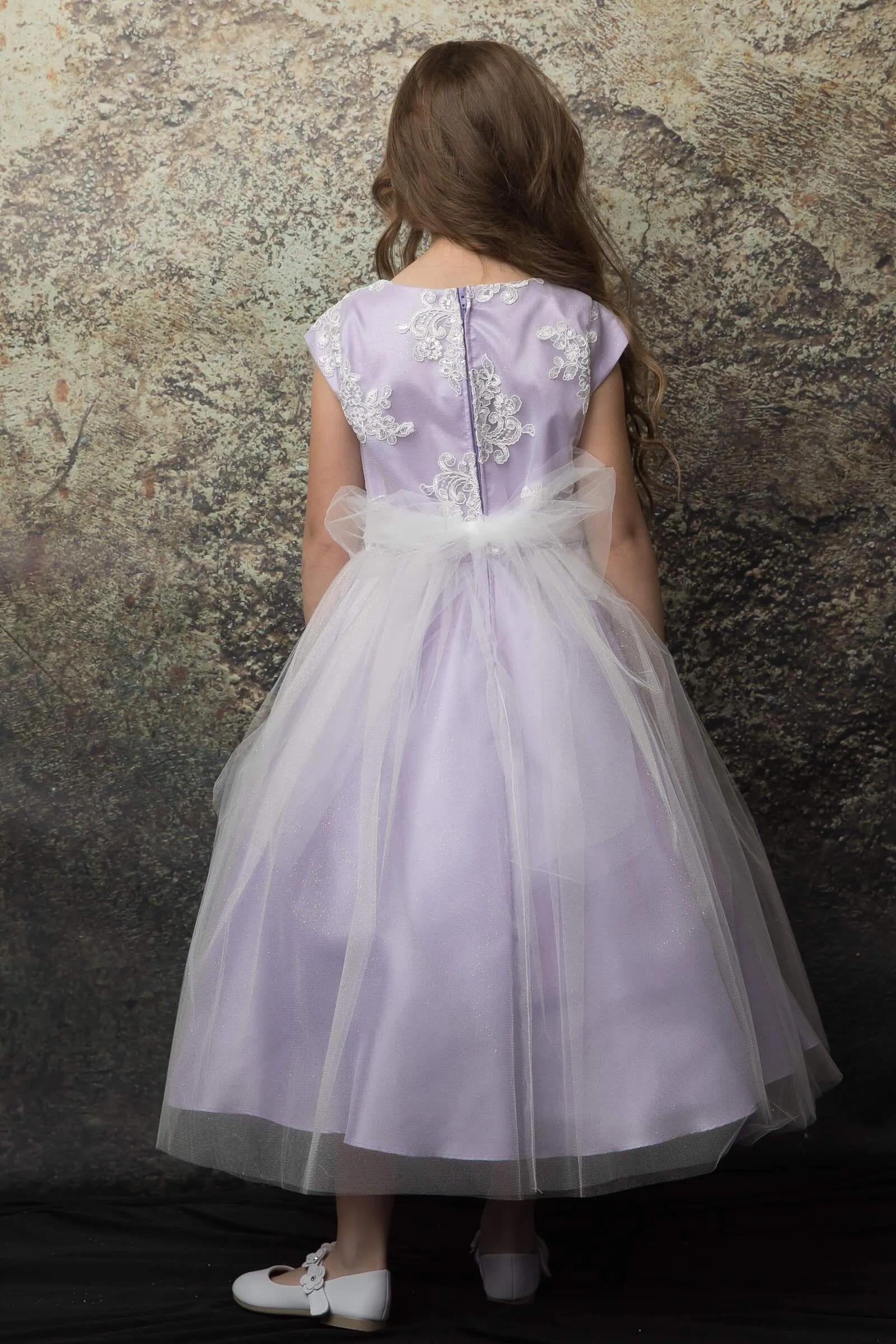 Luxurious Silk & Glittery Tulle Top
