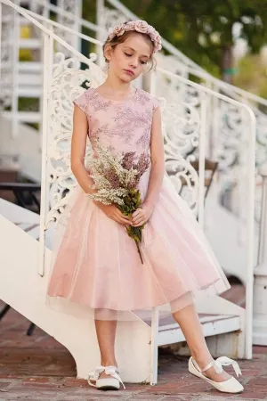 Luxurious Silk & Glittery Tulle Top