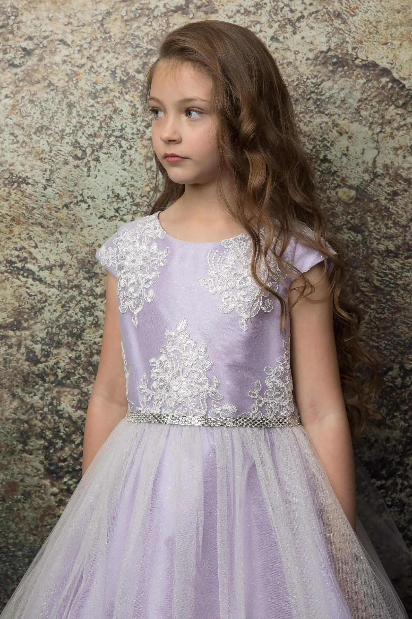 Luxurious Silk & Glittery Tulle Top
