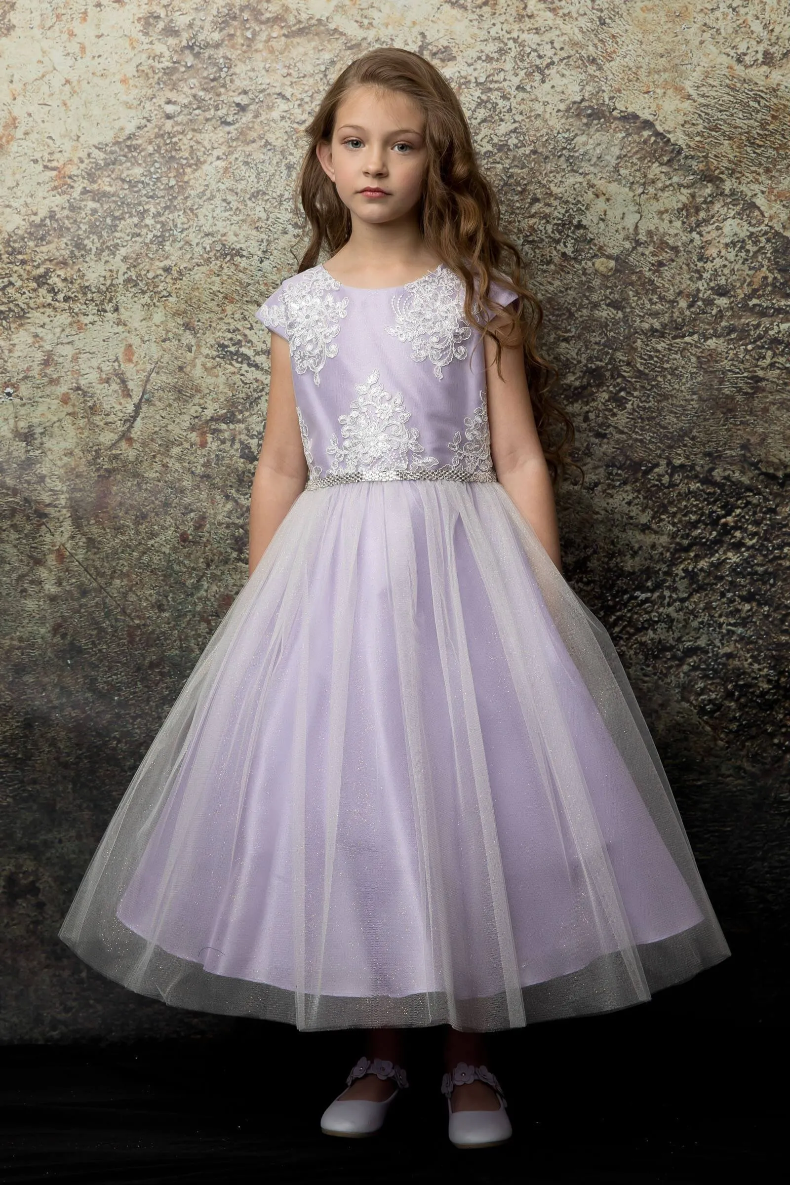 Luxurious Silk & Glittery Tulle Top