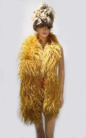 Luxurious Topaz 12 Ply Ostrich Feather Boa