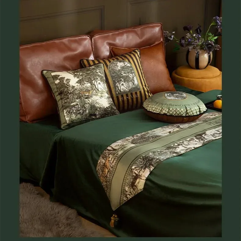 Luxurious Velvet Jungle Leopard Cushion Cover