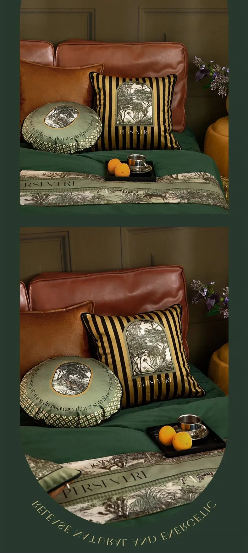 Luxurious Velvet Jungle Leopard Cushion Cover