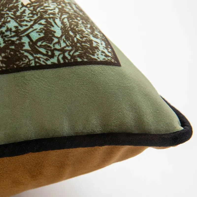 Luxurious Velvet Jungle Leopard Cushion Cover