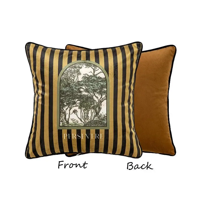 Luxurious Velvet Jungle Leopard Cushion Cover