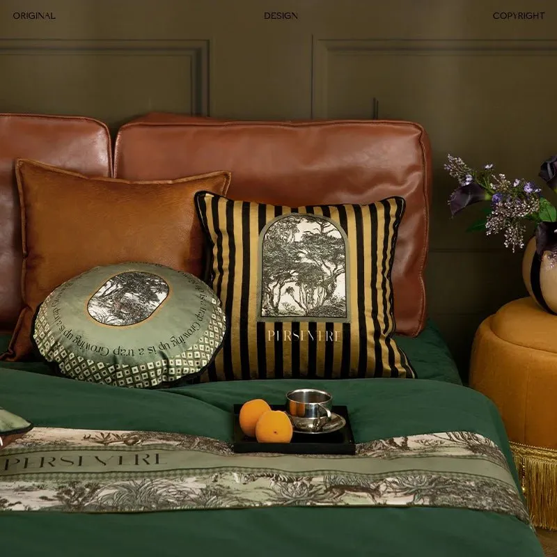 Luxurious Velvet Jungle Leopard Cushion Cover