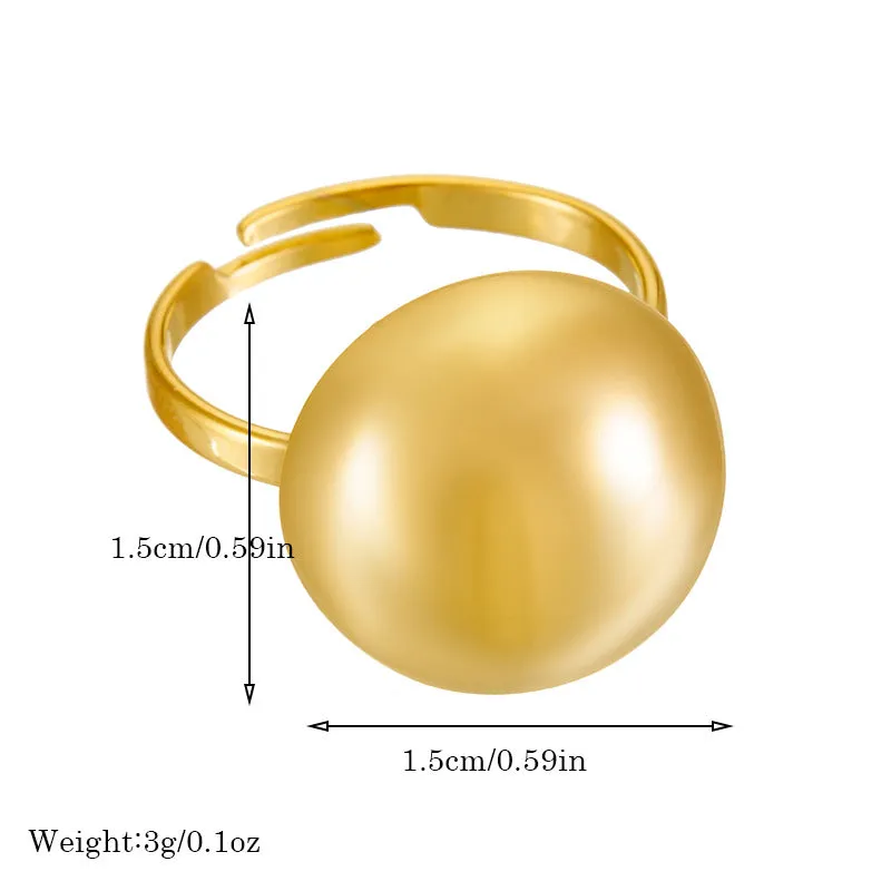 Luxurious Women Circle Stainless Steel Electroplating Jewelry Sets