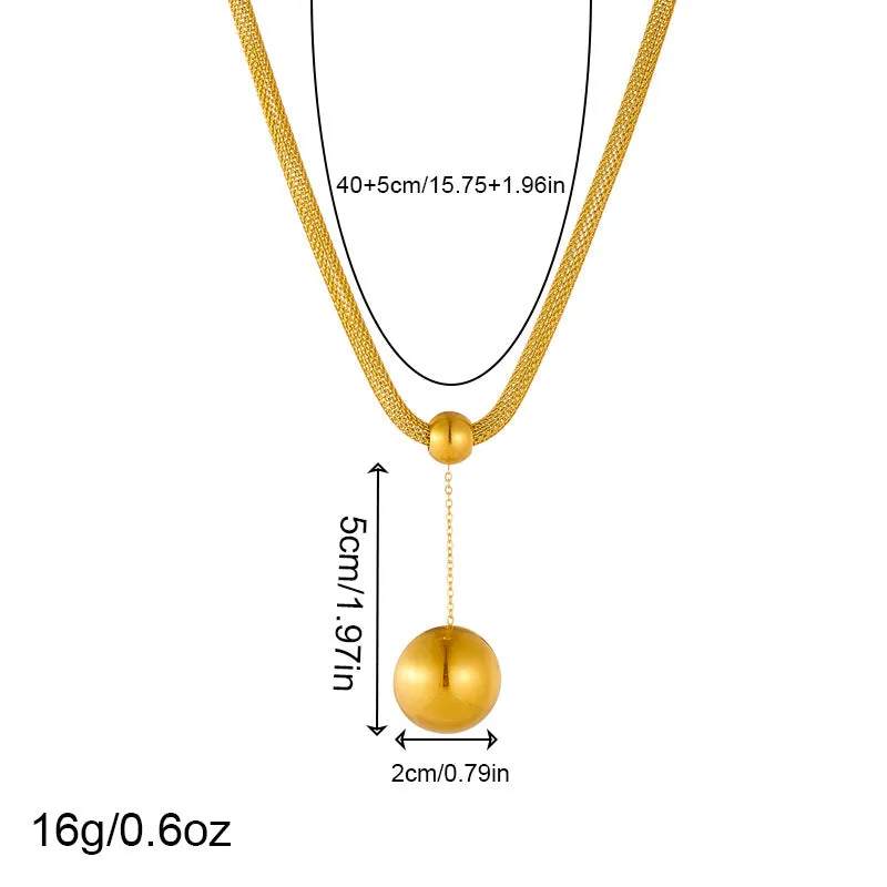 Luxurious Women Circle Stainless Steel Electroplating Jewelry Sets